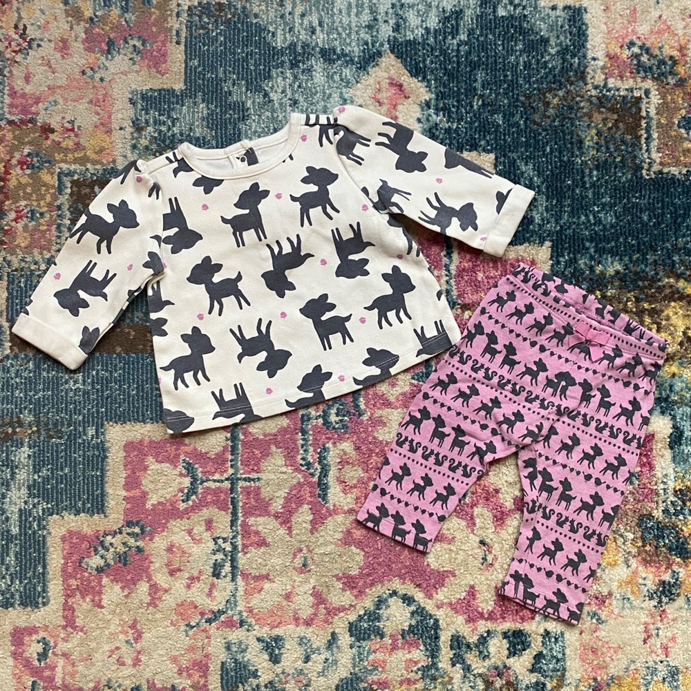 🧁 5/$20 Gymboree | 3-6 Month Deer Outfit